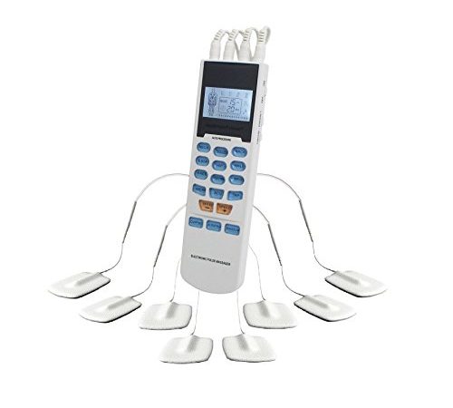 FDA cleared OTC HealthmateForever YK15AB TENS unit with 4 outputs, apply 8 pads at the same time, 15 modes Handheld Electrotherapy device | Electronic Pulse Massager for Electrotherapy Pain Management -- Pain Relief Therapy : Chosen by Sufferers of Tennis Elbow, Carpal Tunnel Syndrome, Arthritis, Bursitis, Tendonitis, Plantar Fasciitis, Sciatica, Back Pain, Fibromyalgia, Shin Splints, Neuropathy and other Inflammation Ailments Patent No. USD723178S
