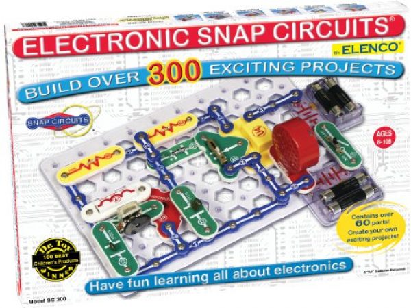Snap Circuits Classic SC-300 Electronics Exploration Kit | Over 300 Projects | Full Color Project Manual | 60+ Snap Circuits Parts | STEM Educational Toy for Kids 8+