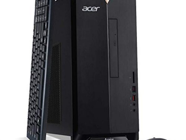 Acer Aspire TC-885-UA91 Desktop, 9th Gen Intel Core i3-9100, 8GB DDR4, 512GB SSD, 8X DVD, 802.11AC Wifi, USB 3.1 Type C, Windows 10 Home,Black