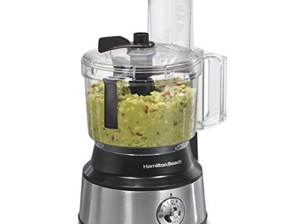 Hamilton Beach 10-Cup Food Processor & Vegetable Chopper with Bowl Scraper, Stainless Steel (70730)