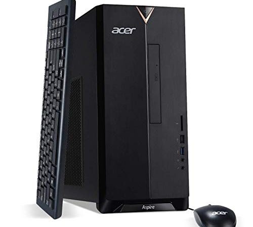 Acer Aspire TC-895-UA92 Desktop, 10th Gen Intel Core i5-10400 6-Core Processor, 12GB 2666MHz DDR4, 512GB NVMe M.2 SSD, 8X...