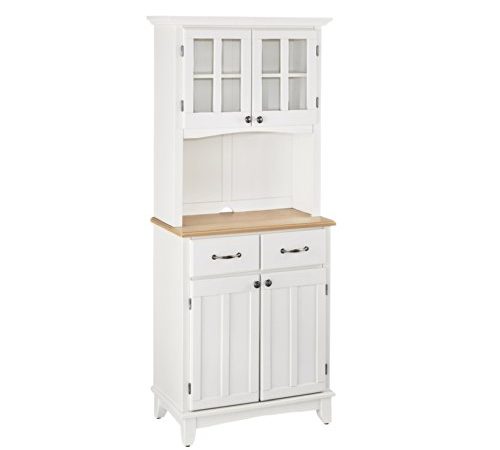 Buffet of Buffet White with Wood Top with Buffet by Home Styles