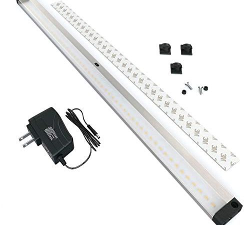 EShine LED Dimmable Under Cabinet Lighting - Extra Long 20 Inch Panel, Hand Wave Activated - Touchless Dimming Control, Cool...