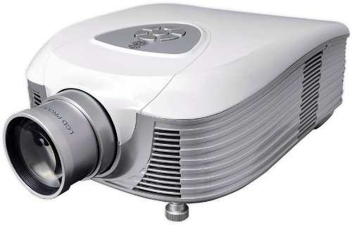 Full HD 1080p Video & Cinema Home Theater Projector - Built-in Stereo Speaker, LCD + LED Lamp, 7” Widescreen Display, Digital...
