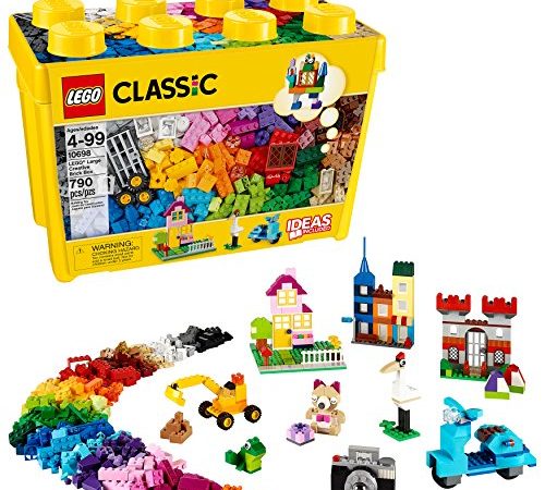 LEGO Classic Large Creative Brick Box 10698 Build Your Own Creative Toys, Kids Building Kit (790 Pieces)