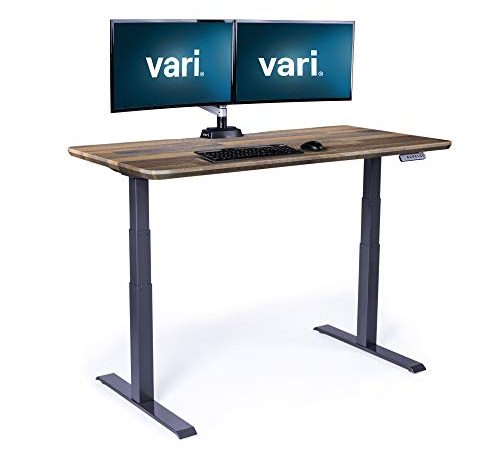 Vari Electric Standing Desk 60" x 30" - Dual Motor Sit to Stand Desk - Push Button Memory Settings - Solid Top with 3-Stage...