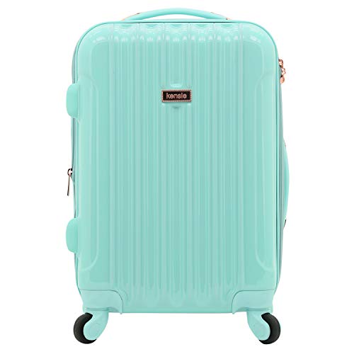 kensie 20" "Alma" Carry-On TSA-Lock Spinner Luggage, Opal
