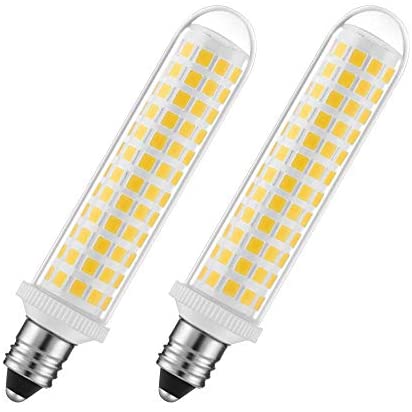 8W T4 Mini-Candelabra Base Light Bulb JDE11 110V Bulbs Daylight White E-11 Mini Candelabra Base LED Light Lamp Pack of 2 for...