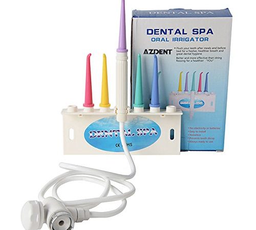 AZDENT Water Jet Dental Spa Water Floss Oral Irrigator Faucet Colorful Teeth Cleaner Jet Water Flosser