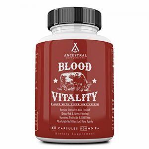Ancestral Supplements Blood Vitality (w/ Blood, Liver, Spleen) — Supports Life Blood, Bioavailable Heme Iron, Energy and...