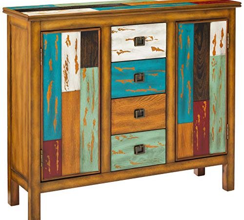 Christopher Knight Home Distressed Wood Cabinet, Home Storage Shelves and Organizer Drawers