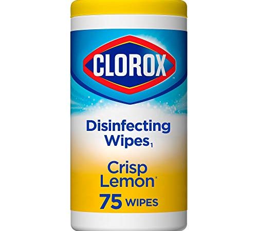 Clorox Disinfecting Wipes, Bleach Free Cleaning Wipes - Crisp Lemon, 75 Count (Packaging May Vary)