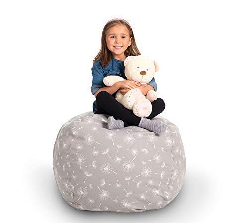 Creative QT Stuffed Animal Storage Bean Bag Chair - Large Stuff 'n Sit Organization for Kids Toy Storage - Available in a...