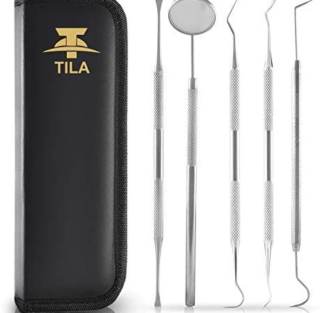 Dental Hygiene Kit Best for Personal Use Deep Tooth Cleaning - Calculus Plaque Remover Set - Scaler Instruments, Tartar...
