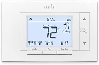 Emerson Sensi Wi-Fi Smart Thermostat for Smart Home, DIY, Works With Alexa, Energy Star Certified, ST55