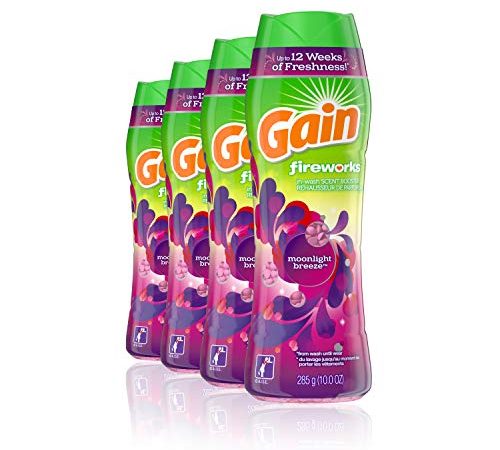 Gain Fireworks in-wash Scent Booster Beads, Moonlight Breeze, 10 Ounce, 4 Count