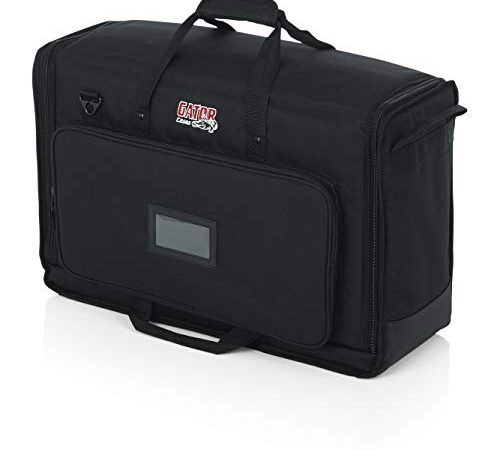Gator Cases Padded Nylon Dual Carry Tote Bag for Transporting (2) LCD Screens, Monitors and TVs Between 19" - 24";...