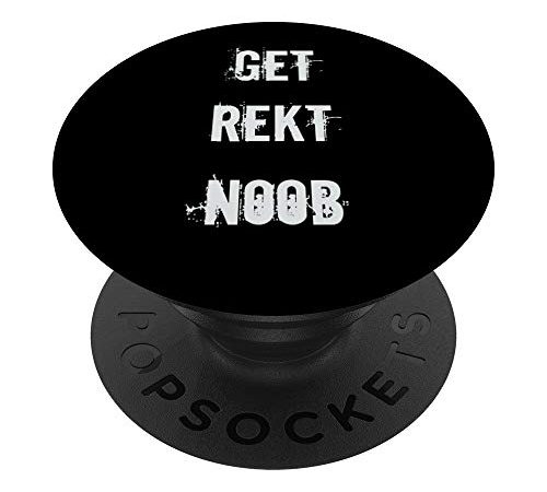 Get Rekt Noob Gamer Video Game PopSockets PopGrip: Swappable Grip for Phones & Tablets