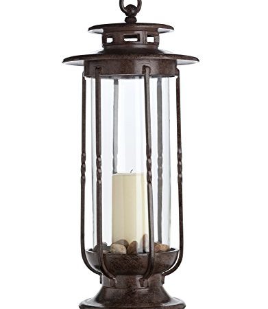 H Potter Outdoor Candle Lantern Decorative Hurricane Holder Patio Deck Indoor