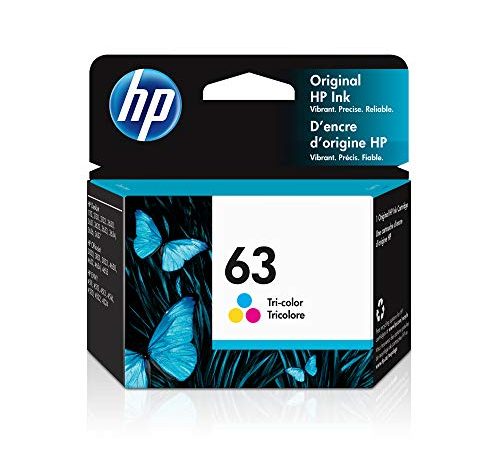 HP 63 | Ink Cartridge | Works with HP Deskjet 1112, 2100 Series, 3600 Series, HP ENVY 4500 Series, HP OfficeJet 3800 Series,...