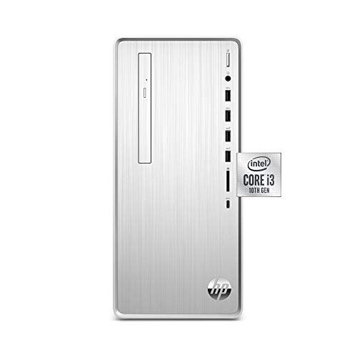 HP Pavilion Desktop, 10th Gen Intel Core i3-10100 Processor, 8 GB RAM, 512 GB SSD, Windows 10 Home (TP01-1030, Silver)