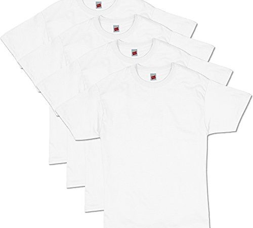 Hanes Men's ComfortSoft Short Sleeve T-Shirt (4 Pack ),White,4X-Large