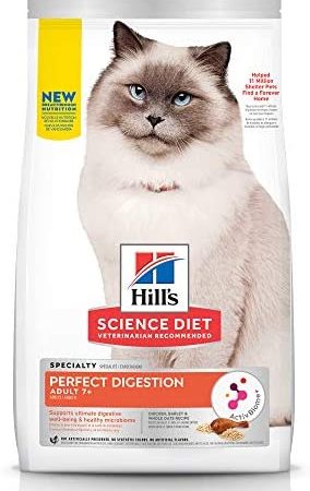 Hill's Science Diet Senior Adult 7+, Cat Dry Food Perfect Digestion