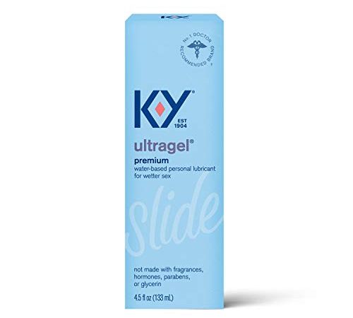 K-Y Ultragel Lube, Personal Lubricant, Water-Based Formula, Safe to Use with Silicone Toys, For Men, Women and Couples, 4.5...