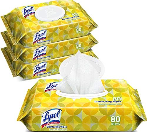 Lysol Handi-Pack Disinfecting Wipes, Lemon and Lime Blossom, Cleaning Wipes, Antibacterial Wipes, Sanitizing Wipes, Cleaning...
