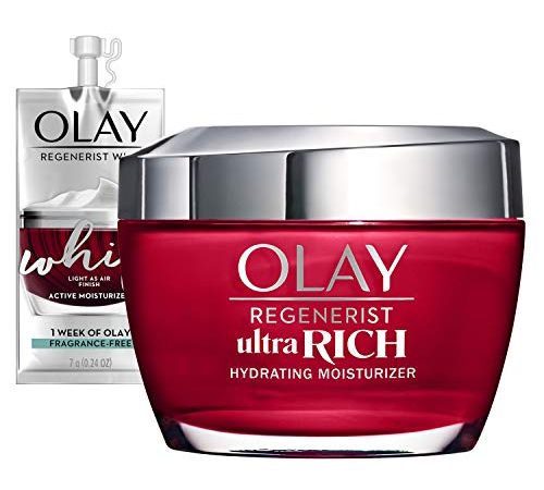 Olay Regenerist Ultra Rich Face Moisturizer with Vitamin B3+ Amino Peptide Shea Butter 1.7 Oz + Whip Face Moisturizer Mothers...