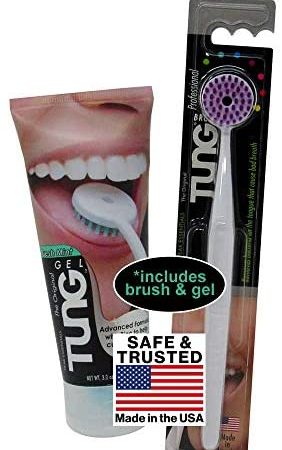 Peak Essentials | The Original TUNG Brush Kits | Premium | Tongue Cleaner | Scraper | Scrubber | Odor Eliminator | Fight Bad...