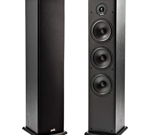 Polk T50 150 Watt Home Theater Floor Standing Tower Speaker (Single) - Premium Sound at a Great Value | Dolby and DTS...