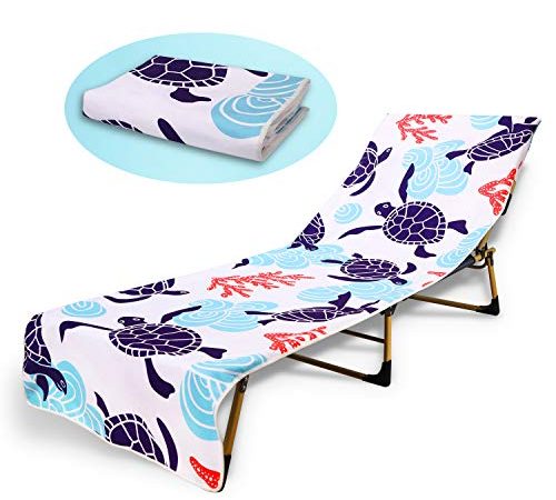 QCWN Beach Towels, Lounger Mate Cover, Home Textiles Bath Linen Lounge Mat for Outdoor Sun Bed Deckchair Beach Chair with...