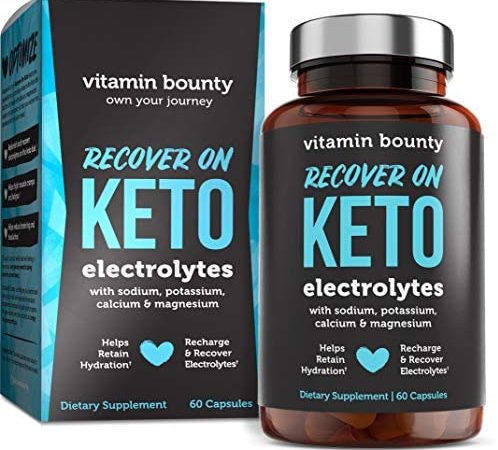 Recover On Keto Electrolyte Capsules for Ketogenic Diet - Boost Energy & Beat Leg Cramps Magnesium, Potassium, Sodium,...