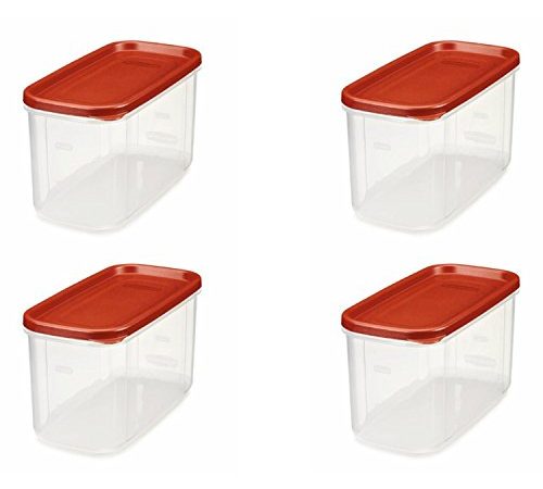 Rubbermaid 10-Cup Dry Food Container (4-Pack), 1, Clear