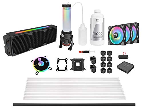 Thermaltake Pacific CL360 Max D5c Res/Pump 16.8 Million Color RGB (Alexa, Razer Chroma) Software Enabled Copper Radiator PETG...