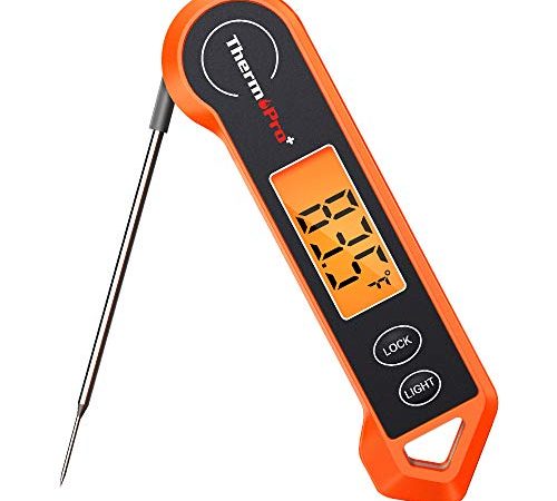 ThermoPro TP19H Waterproof Digital Meat Thermometer for Grilling with Ambidextrous Backlit and Motion Sensing Kitchen Cooking...