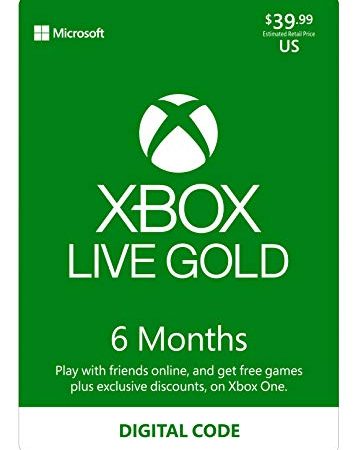 Xbox Live Gold: 6 Month Membership [Digital Code]