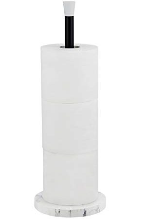 zccz Free Standing Toilet Paper Holder Stand, Bathroom Toilet Roll Tissue Holder Stand Toilet Paper Storage for Bathroom...