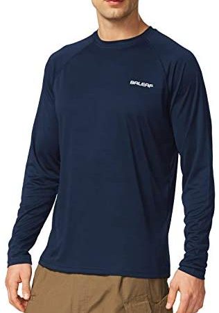 BALEAF Men's Long Sleeve Shirts Lightweight UPF 50+ Sun Protection SPF T-Shirts Fishing Hiking...