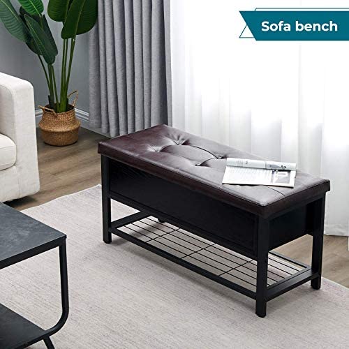 Saygoer Storage Bench Ottoman Shoes Bench Modern End of ...