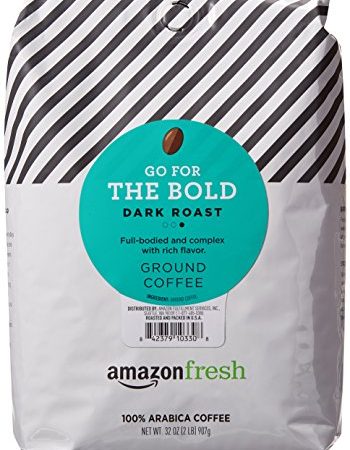 AmazonFresh Go For The Bold Ground Coffee, Dark Roast, 32 Ounce (Pack of 1)