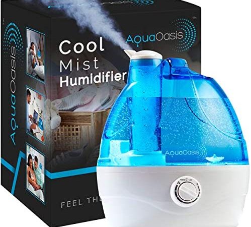 AquaOasis Cool Mist Humidifier {2.2L Water Tank} Quiet Ultrasonic Humidifiers for Bedroom & Large room - Adjustable -360°...