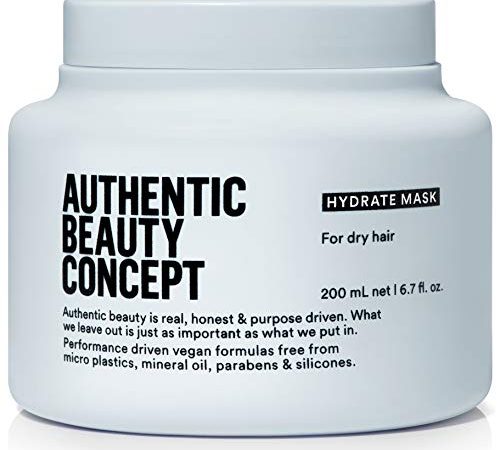 Authentic Beauty Concept Hydrate Mask | Normal To Dry or Curly Hair | Add Moisture & Shine | Vegan &...