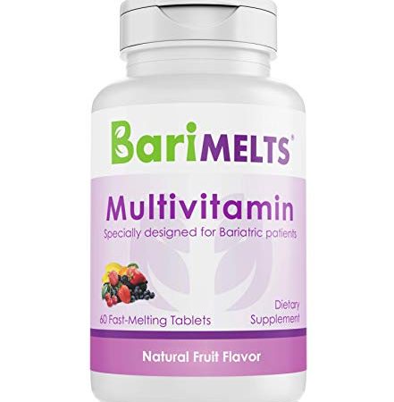 BariMelts Multivitamin, Dissolvable Bariatric Vitamins, Natural Fruit Flavor, 60 Fast Melting...