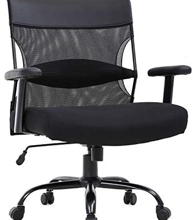 Big and Tall Office Chair 500lbs Wide Seat Desk Chair Ergonomic Computer Chair Task Rolling Swivel...