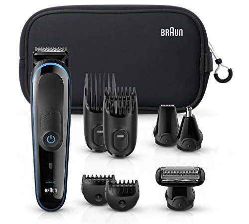 Braun Hair Clippers for Men MGK3980, 9-in-1 Beard Trimmer, Ear and Nose Trimmer, Body Groomer, Mens Grooming Kit, Cordless &...