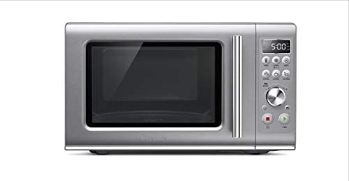 Breville BMO650SIL1BUC1 the Compact Wave Soft Close Countertop Microwave, Silver