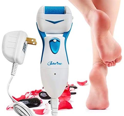 Care me Powerful Electric Foot Callus Remover Rechargeable-Top Rated Electronic Foot File Removes Dry, Dead, Hard, Cracked...