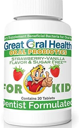 Childrens Oral Probiotics – Oral Care Probiotic for Kids Cavity Prevention & Bad Breath Treatment Supplement w/ BLIS K12 M18...